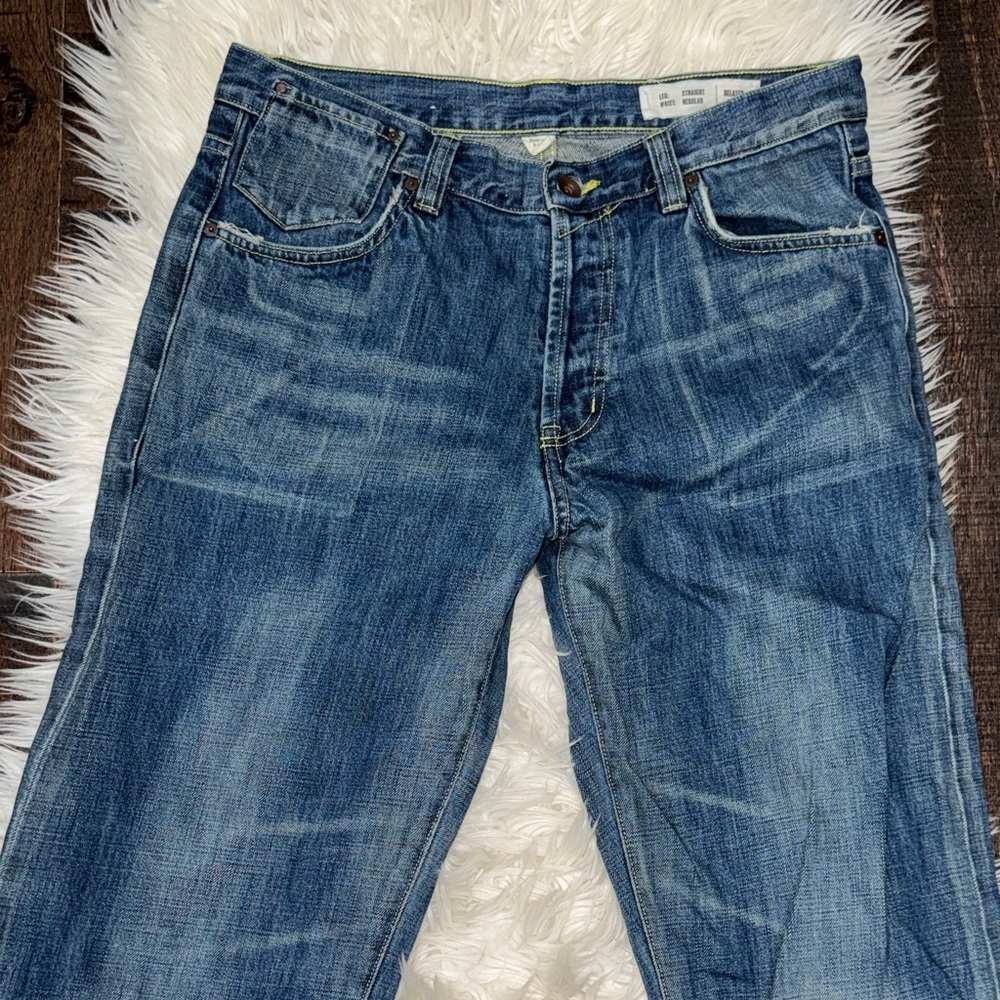 Classic Men's Blue Denim Jeans